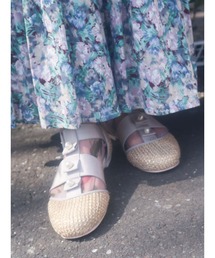 merry jenny | 箔グログランベルトシューズ(パンプス)