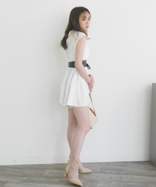 LIPSERVICE（リップサービス）の「ティアードノースリシャツチュニック（Tシャツ/カットソー・レディース・ホワイト/ブラック/ベージュ・FREE）」の14枚目の写真