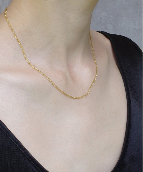 ISOLATION（アイソレーション）の「【ISOLATION / アイソレーション】silver925 Figaro Chain Necklace / フィガロチェーンネックレス（ネックレス・レディース・ゴールド・40cm）」の3枚目の写真