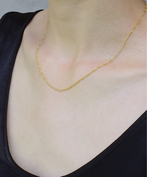 ISOLATION（アイソレーション）の「【ISOLATION / アイソレーション】silver925 Figaro Chain Necklace / フィガロチェーンネックレス（ネックレス・レディース・ゴールド・40cm）」の4枚目の写真