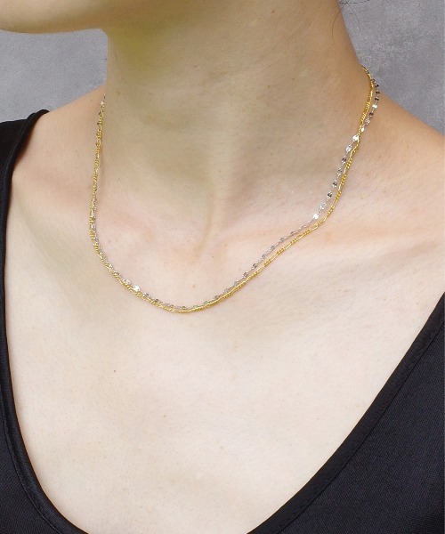 ISOLATION（アイソレーション）の「【ISOLATION / アイソレーション】silver925 Figaro Chain Necklace / フィガロチェーンネックレス（ネックレス・レディース・ゴールド・40cm）」の5枚目の写真