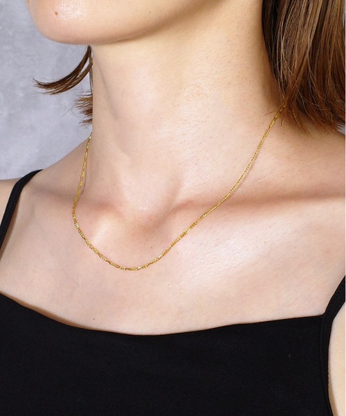 ISOLATION（アイソレーション）の「【ISOLATION / アイソレーション】silver925 Figaro Chain Necklace / フィガロチェーンネックレス（ネックレス・レディース・ゴールド・40cm）」の17枚目の写真