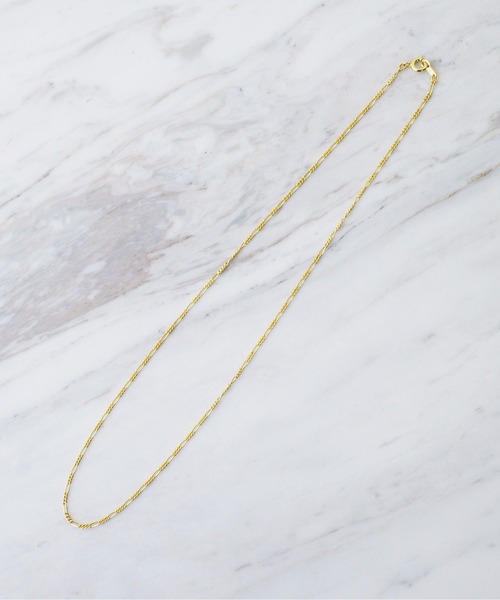 ISOLATION（アイソレーション）の「【ISOLATION / アイソレーション】silver925 Figaro Chain Necklace / フィガロチェーンネックレス（ネックレス・レディース・ゴールド・40cm）」の18枚目の写真