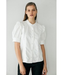 MOUSSY | CUT OFF H／S FRILL DENIM ブラウス(シャツ/ブラウス)