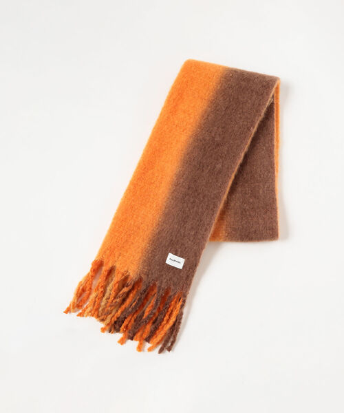 Ray BEAMS(レイビームス)の「Ray BEAMS / ビッグ ブークレ マフラー(マフラー・レディース・オレンジ/ブルー・ONE SIZE)」の5枚目の写真