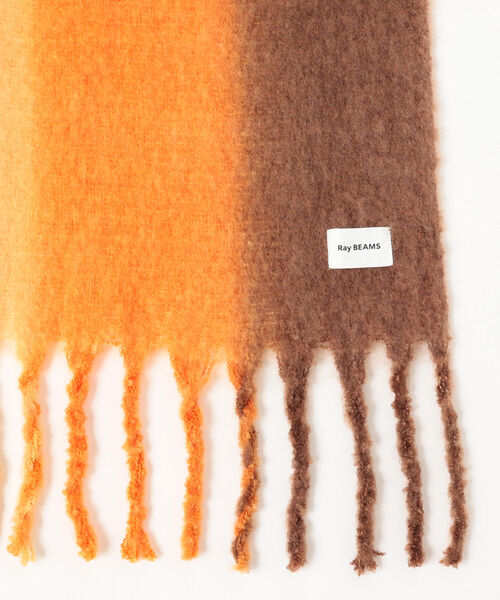 Ray BEAMS(レイビームス)の「Ray BEAMS / ビッグ ブークレ マフラー(マフラー・レディース・オレンジ/ブルー・ONE SIZE)」の6枚目の写真