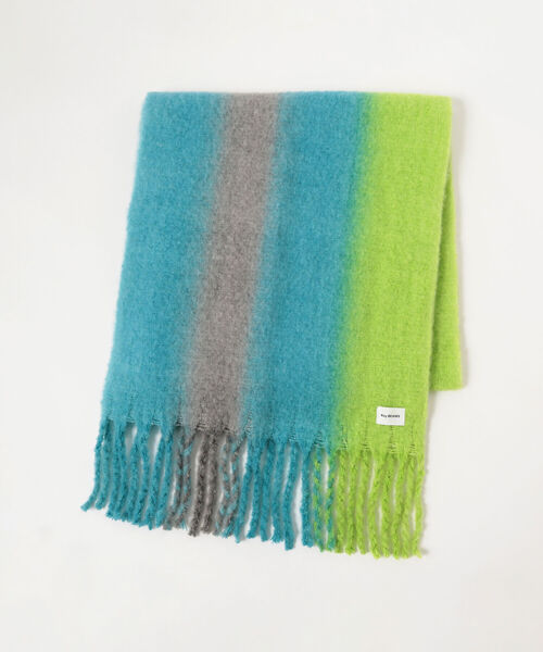 Ray BEAMS(レイビームス)の「Ray BEAMS / ビッグ ブークレ マフラー(マフラー・レディース・オレンジ/ブルー・ONE SIZE)」の7枚目の写真