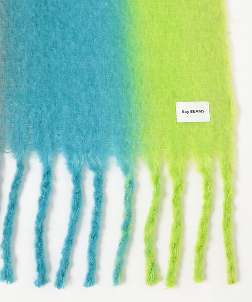 Ray BEAMS(レイビームス)の「Ray BEAMS / ビッグ ブークレ マフラー(マフラー・レディース・オレンジ/ブルー・ONE SIZE)」の9枚目の写真