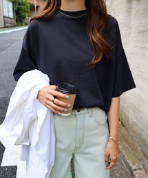 USAコットン汗染み防止オーバーサイズ半袖Tシャツ