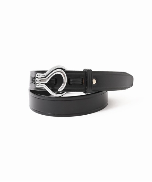 TORY LEATHER（トリーレザー）の「【TORY LEATHER / トリーレザー】ブライドルレザーブラスフーフ ピックベルト（ベルト・メンズ・ブラック/ブラウン・36/34）」の2枚目の写真
