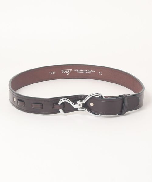 TORY LEATHER（トリーレザー）の「【TORY LEATHER / トリーレザー】ブライドルレザーブラスフーフ ピックベルト（ベルト・メンズ・ブラック/ブラウン・36/34）」の9枚目の写真