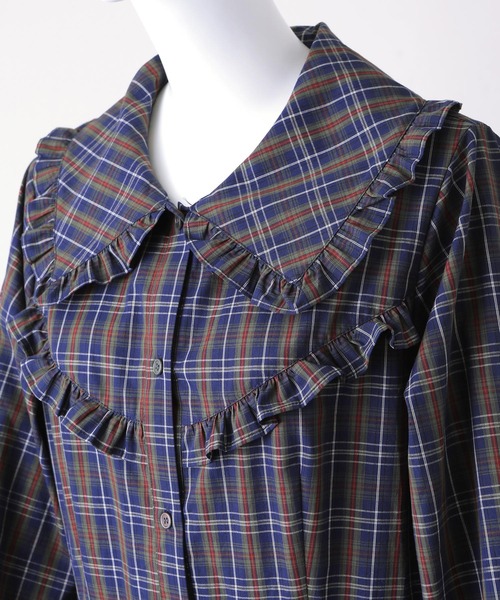 MILKFED.（ミルクフェド）の「PLAID RUFFLE DRESS（ワンピース）」 - WEAR