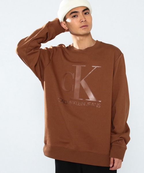 Calvin Klein Jeans（カルヴァンクラインジーンズ）の「アーバン エクスプレッション ロゴ スウェットシャツ（スウェット・メンズ・ブラック/ブラウン・S/M/L/XL）」の13枚目の写真