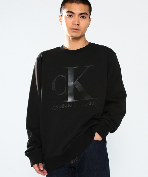 Calvin Klein Jeans（カルヴァンクラインジーンズ）の「アーバン エクスプレッション ロゴ スウェットシャツ（スウェット・メンズ・ブラック/ブラウン・S/M/L/XL）」の14枚目の写真