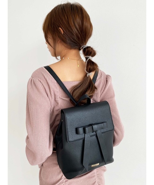 Honey Salon（ハニーサロン）の「ロングリボンリュック（バックパック/リュック・レディース・ブラック/ブラウン・FREE）」の11枚目の写真