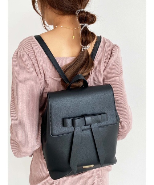 Honey Salon（ハニーサロン）の「ロングリボンリュック（バックパック/リュック・レディース・ブラック/ブラウン・FREE）」の20枚目の写真