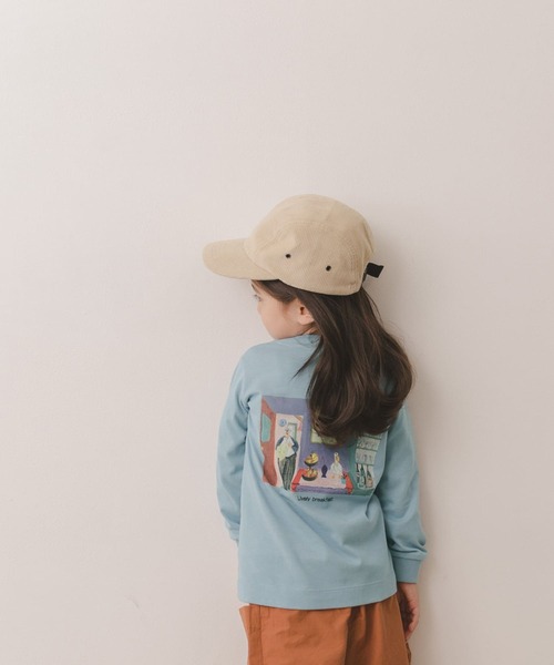 URBAN RESEARCH DOORS(アーバンリサーチドアーズ)の「『別注』Common Noun×DOORS KanaBelgium 長袖T(KIDS)(Tシャツ/カットソー・キッズ・チャコールグレー/ライトブルー・120/105/150/135)」の3枚目の写真