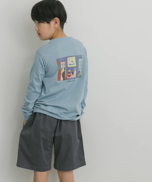 URBAN RESEARCH DOORS(アーバンリサーチドアーズ)の「『別注』Common Noun×DOORS KanaBelgium 長袖T(KIDS)(Tシャツ/カットソー・キッズ・チャコールグレー/ライトブルー・120/105/150/135)」の6枚目の写真