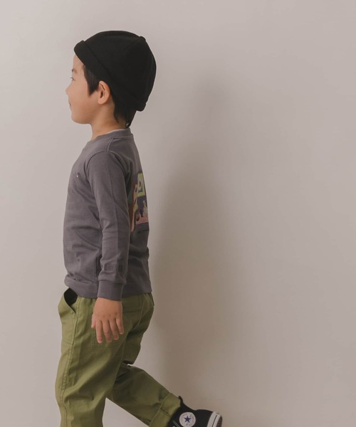 URBAN RESEARCH DOORS(アーバンリサーチドアーズ)の「『別注』Common Noun×DOORS KanaBelgium 長袖T(KIDS)(Tシャツ/カットソー・キッズ・チャコールグレー/ライトブルー・120/105/150/135)」の9枚目の写真