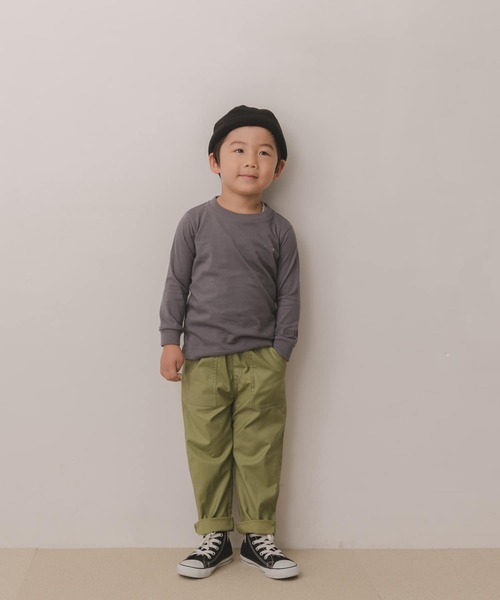 URBAN RESEARCH DOORS(アーバンリサーチドアーズ)の「『別注』Common Noun×DOORS KanaBelgium 長袖T(KIDS)(Tシャツ/カットソー・キッズ・チャコールグレー/ライトブルー・120/105/150/135)」の14枚目の写真
