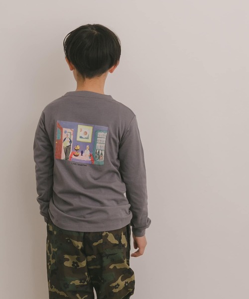 URBAN RESEARCH DOORS(アーバンリサーチドアーズ)の「『別注』Common Noun×DOORS KanaBelgium 長袖T(KIDS)(Tシャツ/カットソー・キッズ・チャコールグレー/ライトブルー・120/105/150/135)」の17枚目の写真