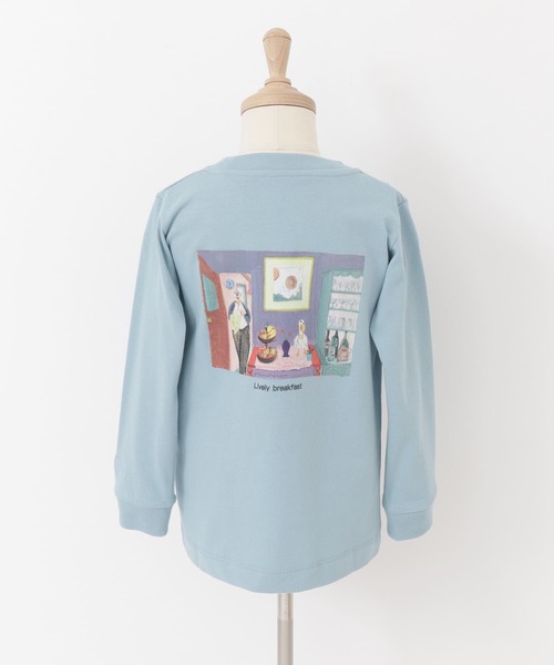 URBAN RESEARCH DOORS(アーバンリサーチドアーズ)の「『別注』Common Noun×DOORS KanaBelgium 長袖T(KIDS)(Tシャツ/カットソー・キッズ・チャコールグレー/ライトブルー・120/105/150/135)」の21枚目の写真