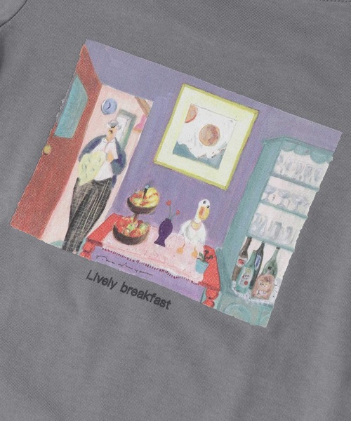 URBAN RESEARCH DOORS(アーバンリサーチドアーズ)の「『別注』Common Noun×DOORS KanaBelgium 長袖T(KIDS)(Tシャツ/カットソー・キッズ・チャコールグレー/ライトブルー・120/105/150/135)」の22枚目の写真