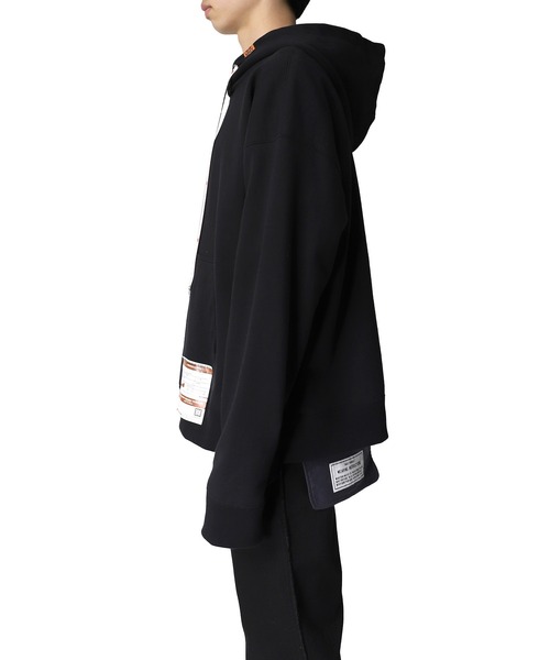 Maison MIHARA YASUHIRO（メゾンミハラヤスヒロ）の「【Maison MIHARA YASUHIRO】 MmYエンブロイダードフーディー/ MmY Embroideried Hoodie（スウェット・メンズ・ホワイト/ブラック/グレー・46/48/44/50）」の19枚目の写真