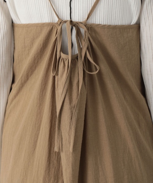 LOWRYS FARM(ローリーズファーム)の「ティアードキャミワンピース 215321(ワンピース・レディース・ブラウン/オレンジ/グリーン/ブラック/アイボリー・FREE)」の13枚目の写真