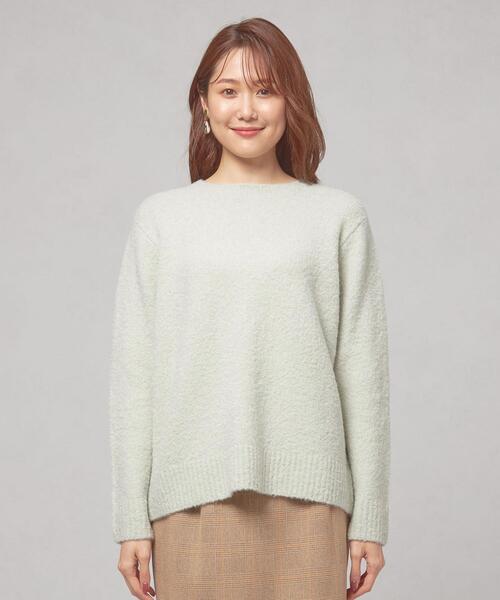 closet story(クローゼットストーリー)の「<closet story(クローゼットストーリー)>モコモコ クルーネックニット(ニット/セーター・レディース・ブラック/イエロー/ライム・FREE)」の17枚目の写真