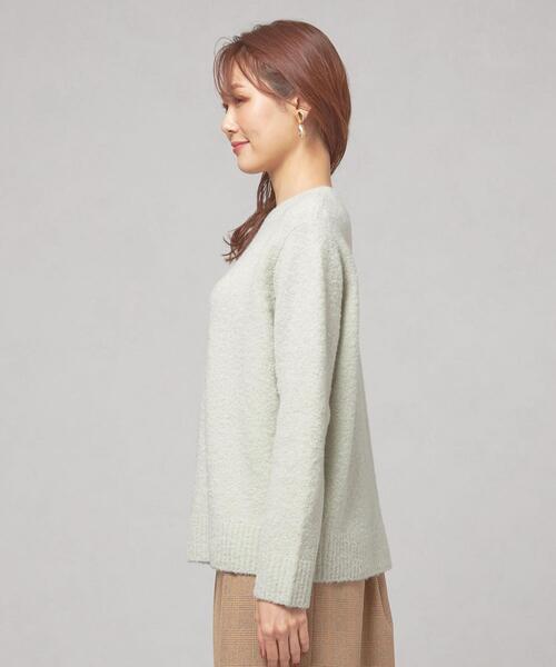 closet story(クローゼットストーリー)の「<closet story(クローゼットストーリー)>モコモコ クルーネックニット(ニット/セーター・レディース・ブラック/イエロー/ライム・FREE)」の12枚目の写真