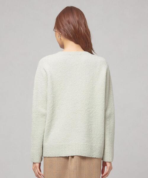 closet story(クローゼットストーリー)の「<closet story(クローゼットストーリー)>モコモコ クルーネックニット(ニット/セーター・レディース・ブラック/イエロー/ライム・FREE)」の4枚目の写真