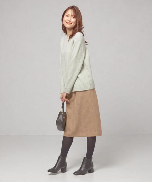 closet story(クローゼットストーリー)の「<closet story(クローゼットストーリー)>モコモコ クルーネックニット(ニット/セーター・レディース・ブラック/イエロー/ライム・FREE)」の18枚目の写真