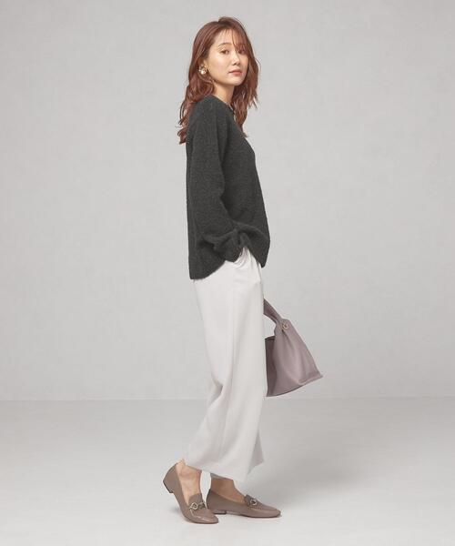 closet story(クローゼットストーリー)の「<closet story(クローゼットストーリー)>モコモコ クルーネックニット(ニット/セーター・レディース・ブラック/イエロー/ライム・FREE)」の7枚目の写真