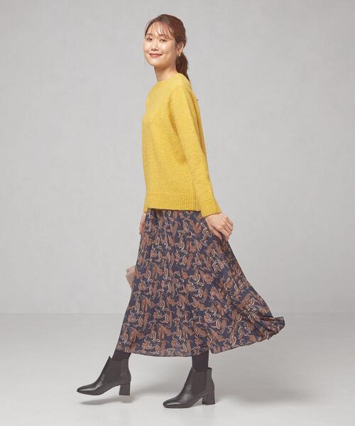 closet story(クローゼットストーリー)の「<closet story(クローゼットストーリー)>モコモコ クルーネックニット(ニット/セーター・レディース・ブラック/イエロー/ライム・FREE)」の16枚目の写真