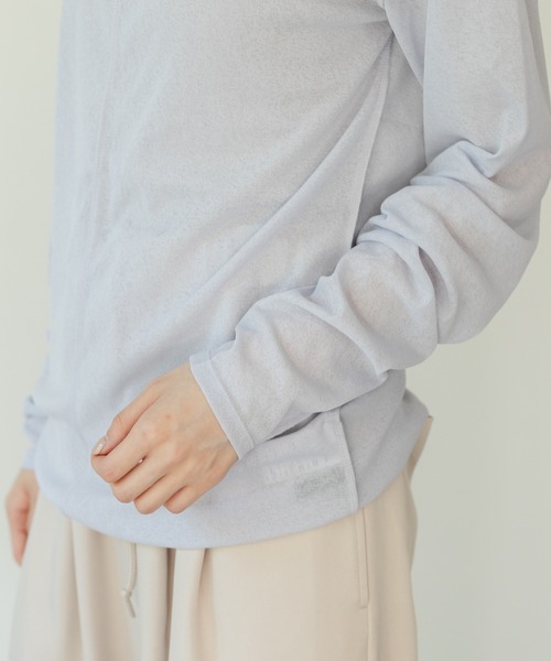 Kastane（カスタネ）の「ハイネックストレッチインナー（Tシャツ/カットソー・レディース・アイボリー/モカ/パープル/ピンク/ブラック・FREE）」の11枚目の写真