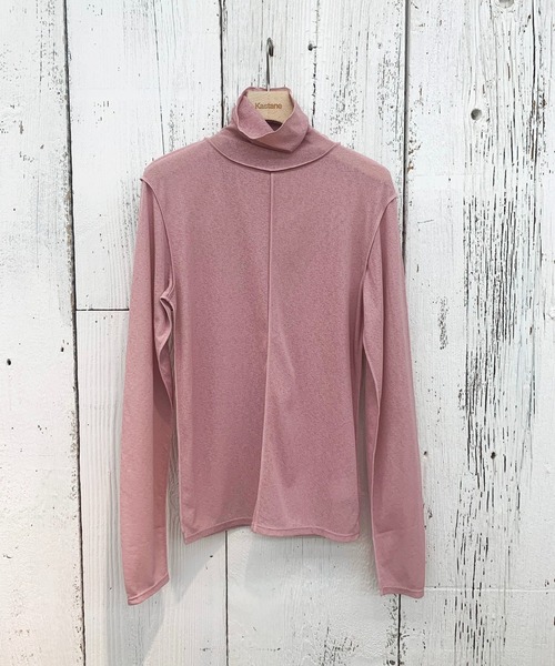 Kastane（カスタネ）の「ハイネックストレッチインナー（Tシャツ/カットソー・レディース・アイボリー/モカ/パープル/ピンク/ブラック・FREE）」の12枚目の写真