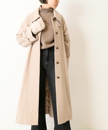 Simplicite | スーパー110Sブレンドステンカラーコート◆(ステンカラーコート)