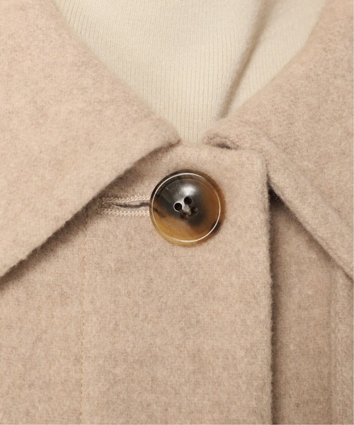 Simplicite(サンプリシテ)の「スーパー110Sブレンドステンカラーコート◆(ステンカラーコート・レディース・ベージュ/グリーン/ネイビー・FREE)」の8枚目の写真