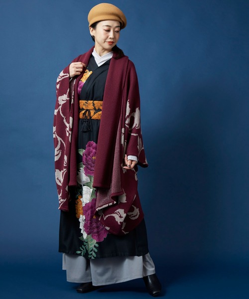 カヤ】-attakee- 蔦かずら羽織 ビッグシルエットニットカーディガン