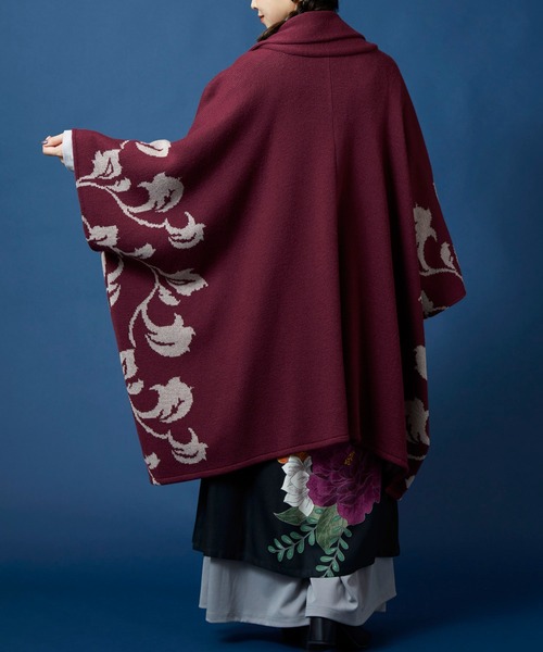 さえら　ヒスクローネ　ケープ　羽織　カーディガン さえら ヒスクローネ ケープ 羽織 カーディガン