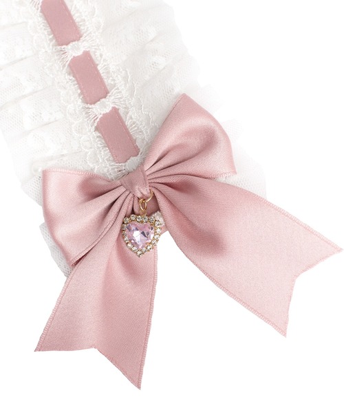 ROJITA（ロジータ）の「リボンレースヘッドドレス（カチューシャ・レディース・ピンク/ブラック・FREE）」の8枚目の写真