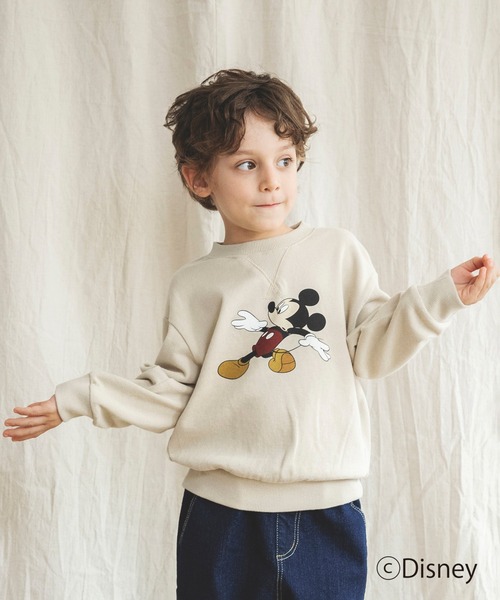 Disney(ディズニー)の「【Disney / ディズニー】ワッペントレーナー(スウェット・キッズ・ベージュ・100cm/130cm/110cm/120cm/90cm)」の5枚目の写真