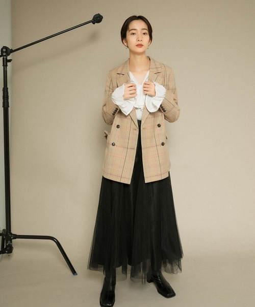 KBF（ケイビーエフ）の「ウール混ダブルブレストジャケット