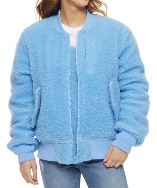 RVCA(ルーカ)の「RVCA レディース HOTH MA-1 JACKET ジャケット【2021年秋冬モデル】/ルーカリバーシブルボアブルゾン(ブルゾン・レディース・ブラック/ナチュラル/スカイブルー・X-SMALL/SMALL)」の3枚目の写真