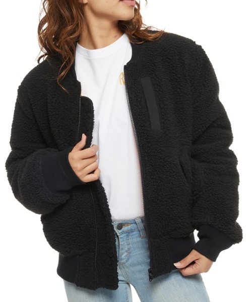セール ジャケット アウター Rvca ジャケット レディース Hoth 21年秋冬モデル Ma 1 ジャケット Jacket ルーカリバーシブルボアブルゾン ブルゾン Hoth Rvca ルーカ のファッション 一 番 安い もの