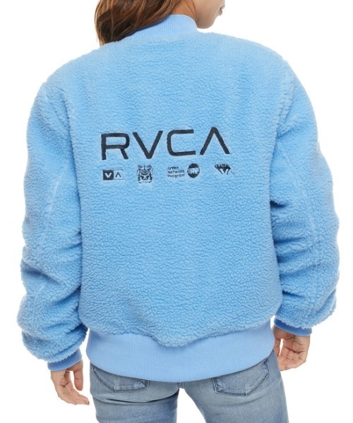 RVCA(ルーカ)の「RVCA レディース HOTH MA-1 JACKET ジャケット【2021年秋冬モデル】/ルーカリバーシブルボアブルゾン(ブルゾン・レディース・ブラック/ナチュラル/スカイブルー・X-SMALL/SMALL)」の20枚目の写真