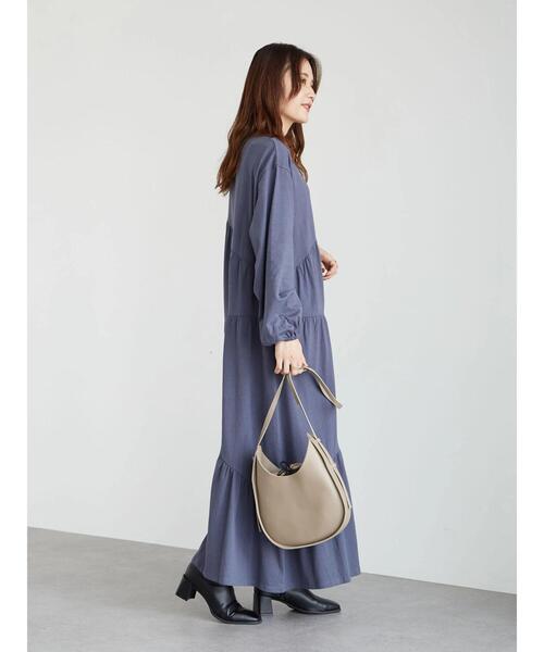 Sugar spoon（シュガースプーン）の「・SUGAR SPOON ナナメティアードワンピース＊（ワンピース・レディース・ブルー/ブラック/チャコールグレー/ブラウン・FREE）」の21枚目の写真