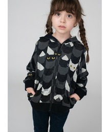 graniph コラボレーションリバーシブルボアブルゾン/お花(11ぴきのねこ) Design Tshirts Store graniph（デザイン ティーシャツ ストア