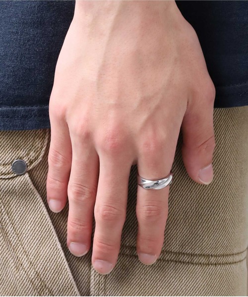 for Gift”ツイストテクスチャーリング（6mm幅）/シルバー925【LION